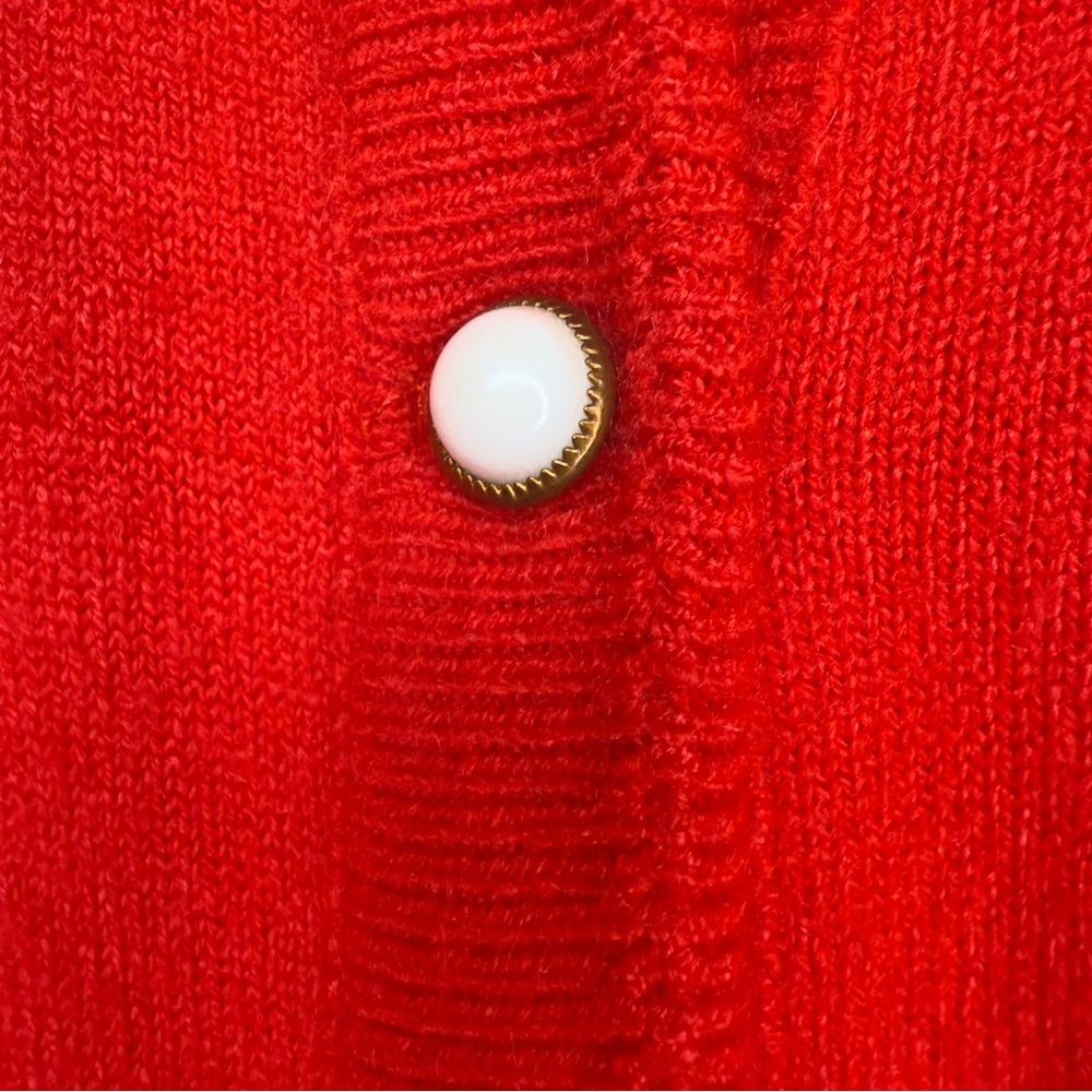 Vintage Worthington Essentials red button up cardigan sweater size 20W - Picture 3 of 8